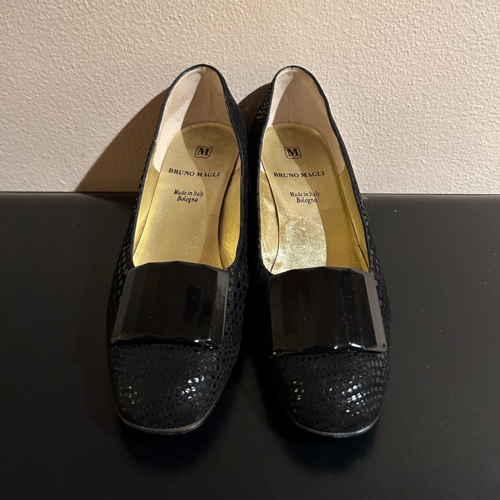 Vintage Bruno Magli Pumps, Black, Size 5.5